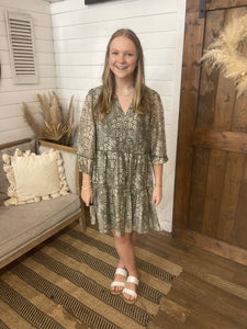 Olive Cream Dress