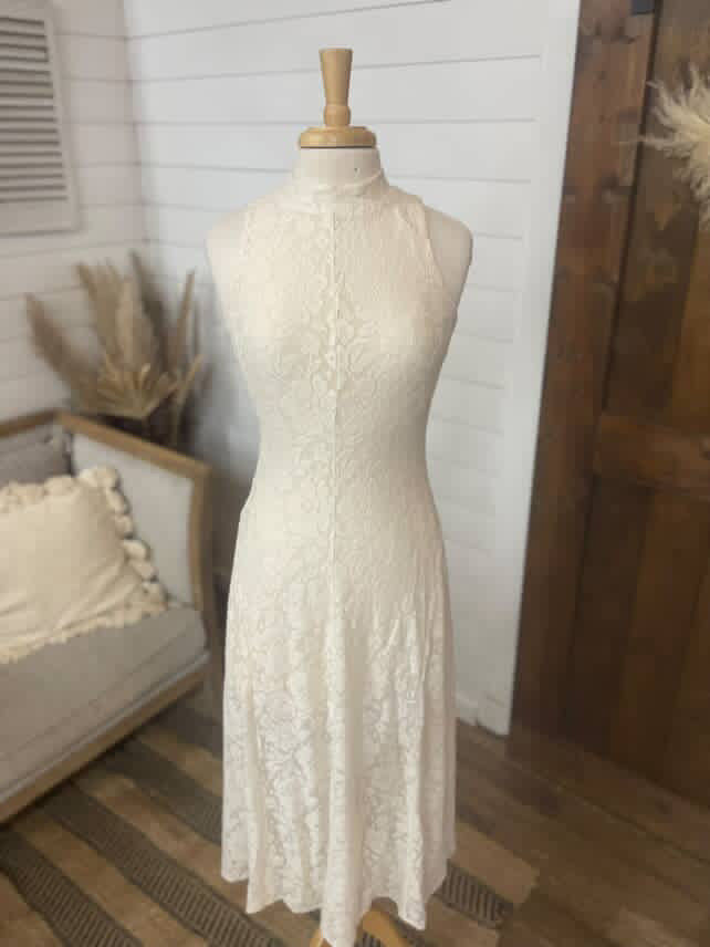 Ecru Lace Dress