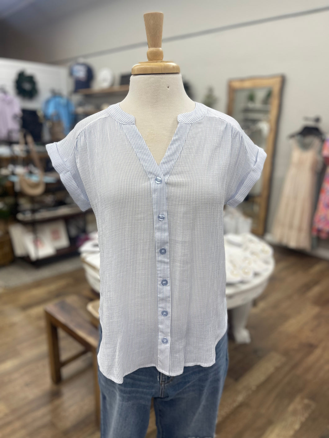 Perrie Button Up Top