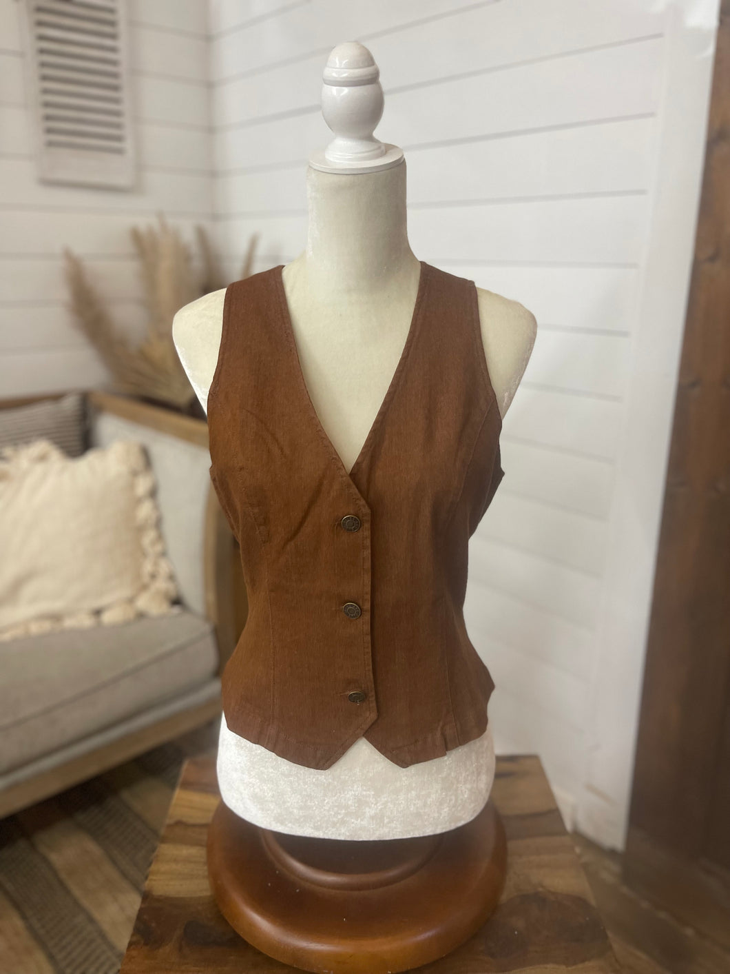 Mocha Brown Vest