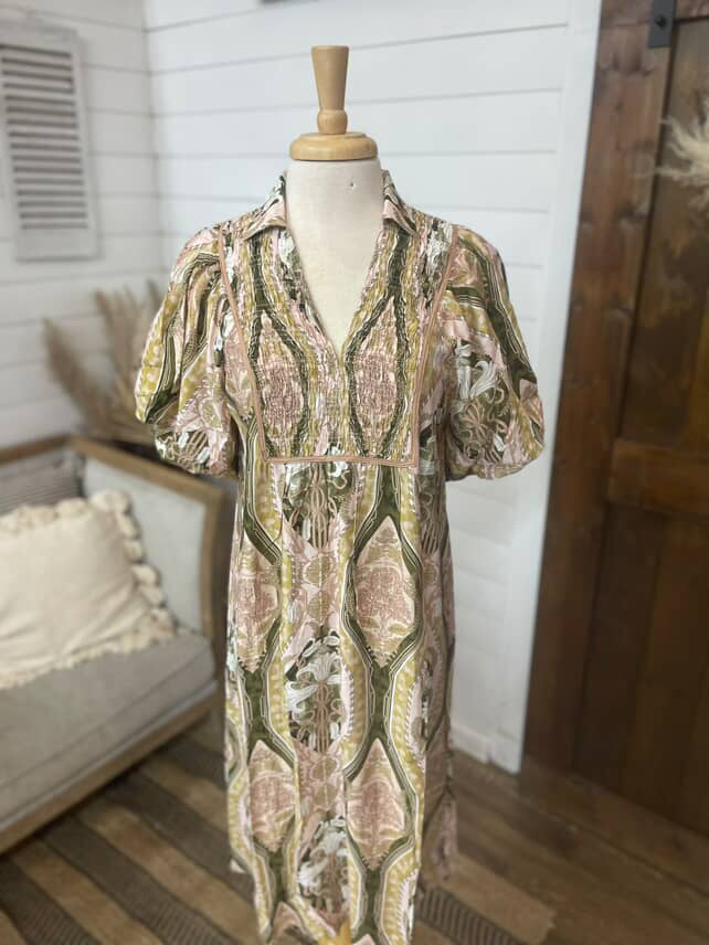 Brown Mix Dress