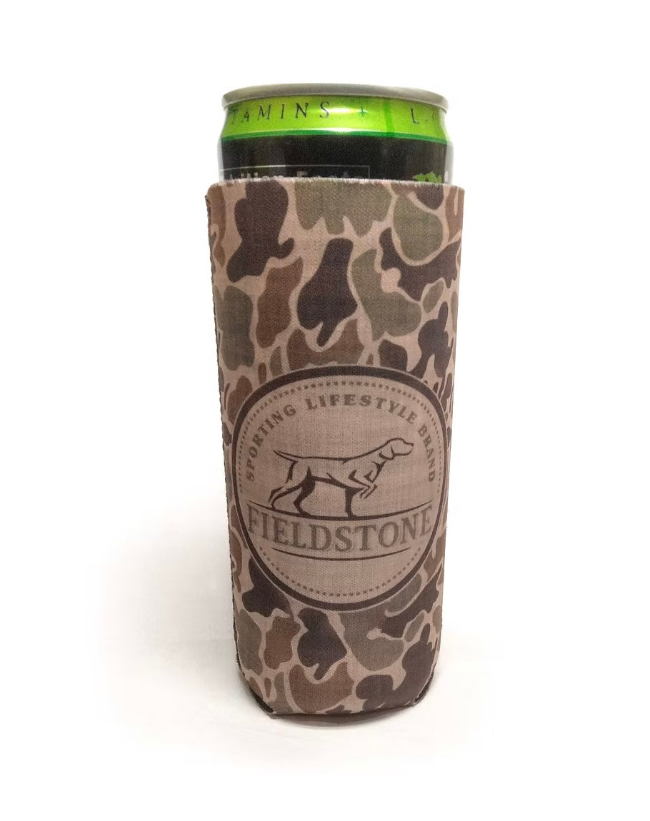 Backwoods Camo Slim Can Cooler