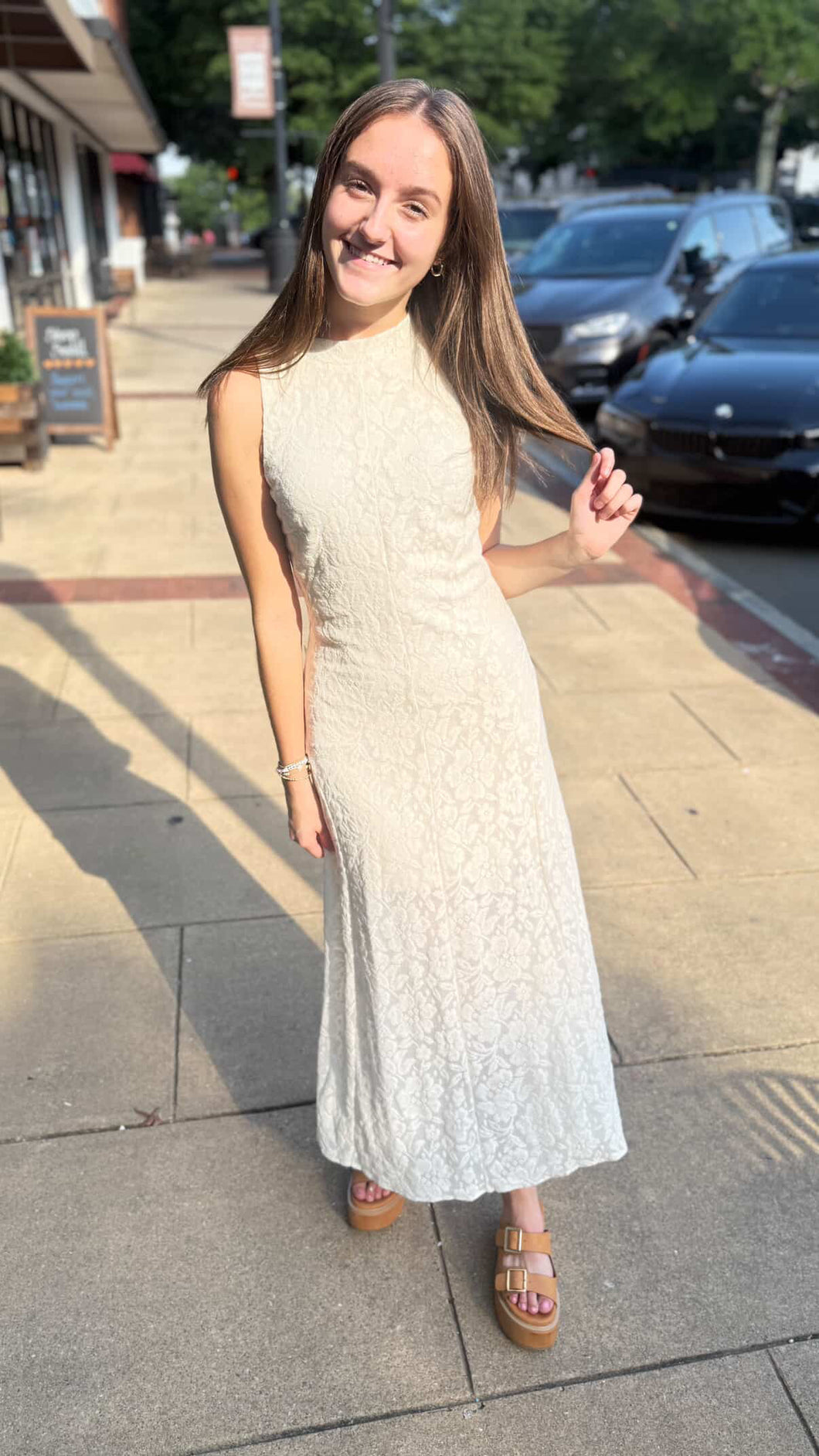 Ecru Lace Dress