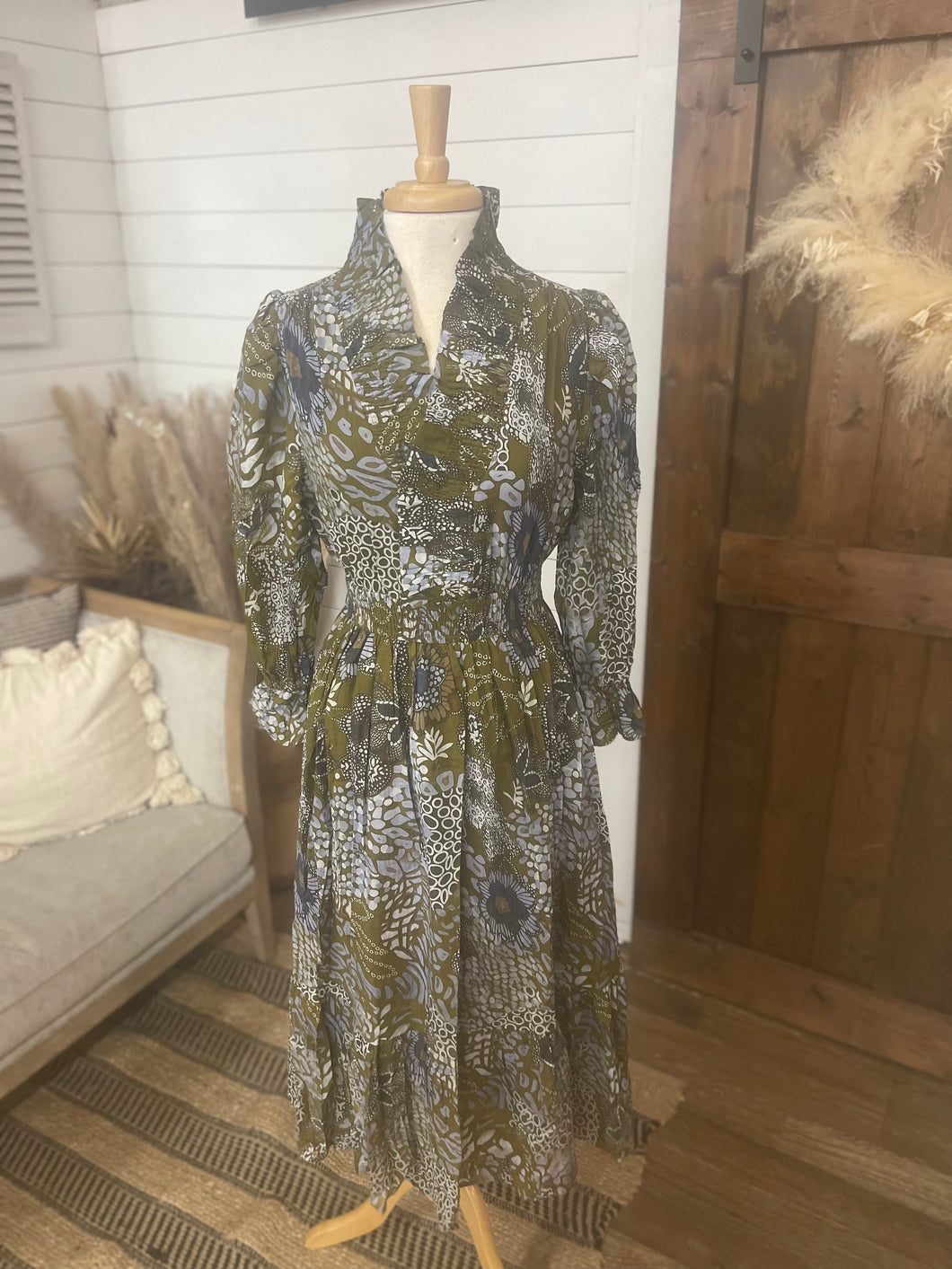 Olivia Smocked Midi