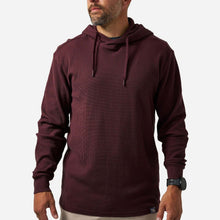 Load image into Gallery viewer, Men’s Burlebo Maroon Thermal Hoodie
