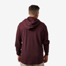 Load image into Gallery viewer, Men’s Burlebo Maroon Thermal Hoodie
