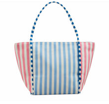 Load image into Gallery viewer, Striped Cooler Tote
