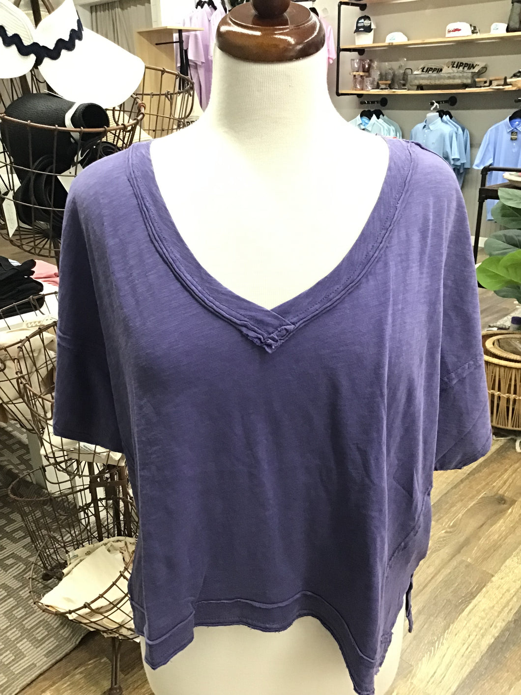 Dusty Indigo Vneck
