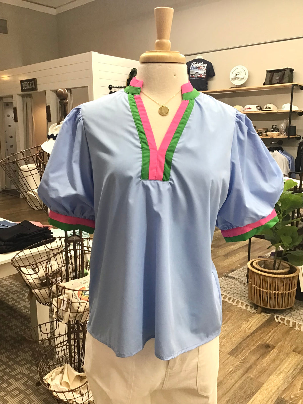 Chambray Top