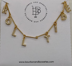 Bourbon & Boweties Custom Name Necklace