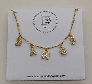 Bourbon & Boweties Custom Name Necklace