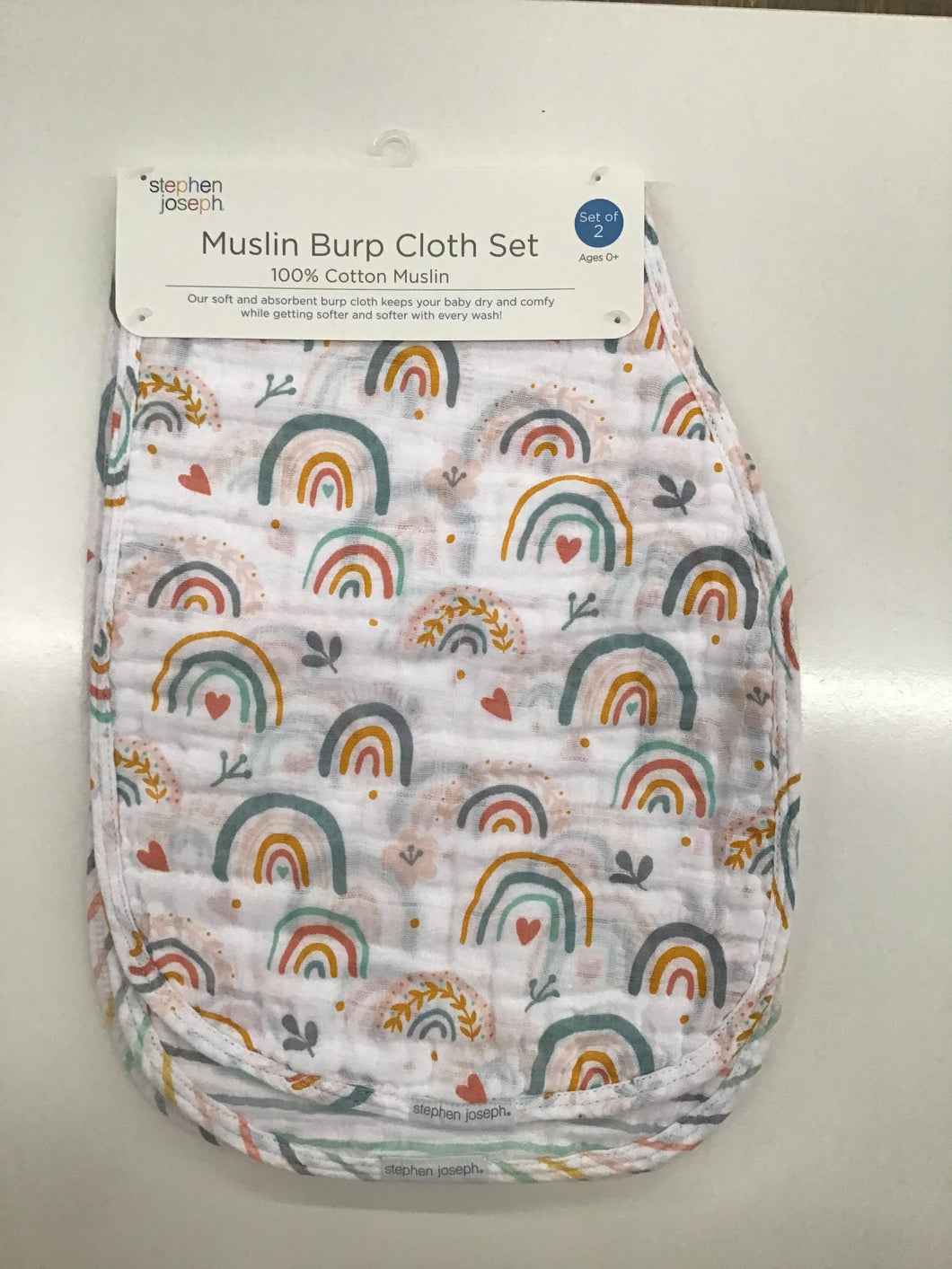 Rainbow Burp Cloth